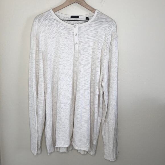 ATM Slub Jersey Destroyed Wash Henley Burnout Minimalist Basic Capsule Size XL - Picture 1 of 5